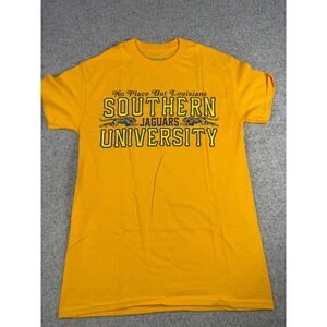 Crossroads Southern University Jaguars Louisiana T-Shirt Yellow XS Made in USA
